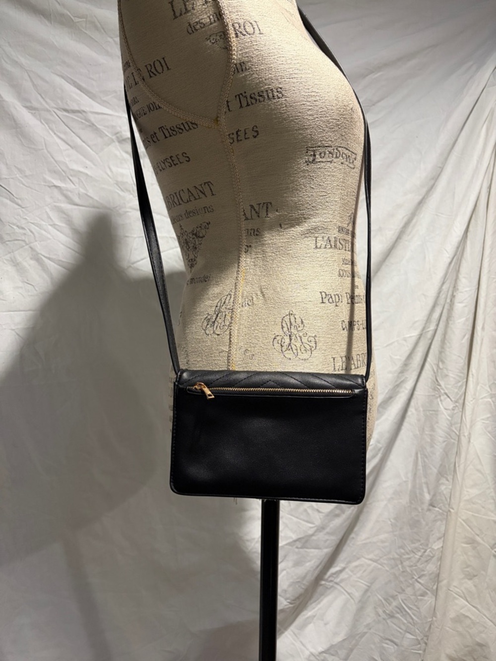 a new day Black Quilted Crossbody with Gold-Tone‎ Clasp - Picture 5 of 9